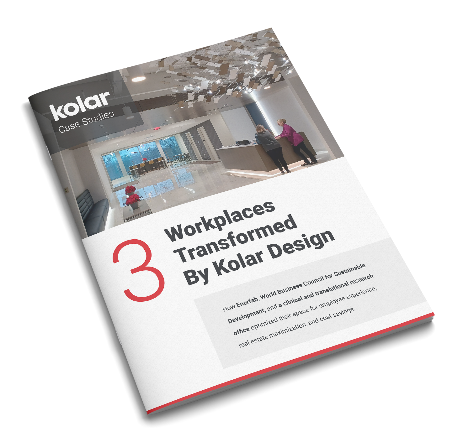 '3 Workplaces Transformed By Kolar Design' Guide Cover